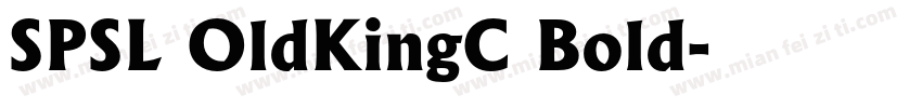 SPSL OldKingC Bold字体转换